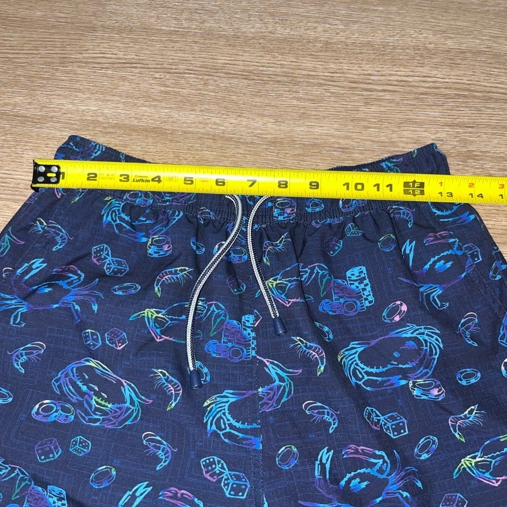 Peter Millar Swim Trunks Men Small Lot of 2 Mesh Lined Camo Blue Crab Beach